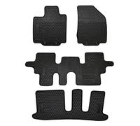 Lwope Car Floor Mats Custom Fit for 2014-2020 Infiniti QX60/2013-2020 Nissan Pathfinder/2013 Infiniti JX35 7 Passenger Black Rubber All Weather Protection Auto Floor Liners Heavy Duty Odorless