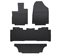 Lwope Tapis de Sol de Voiture sur Mesure pour Honda Odyssey 2018-2022 en Caoutchouc Noir - Protection Contre Les intempéries - Très résistant et inodore