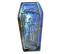 LWQCHW Pierre tombale en labradorite - Sculpture unique en cristal avec épée et croix pour l'énergie spirituelle et la protection