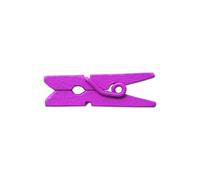 LWR CRAFTS Mini pinces à linge en bois 15 couleurs 100 par paquet 1 "2,5 cm (violet)