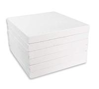 LWR CRAFTS Mini toile tendue 4 "X 4" 10cm x 10cm Lot de 6