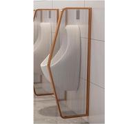 LwsCUiH Cloison de Toilette Murale for Hommes, écran de séparation d'hôtel intérieur, Extension de confidentialité Semi-Transparente, Paquet de 1(Gold-c,16.5x39.3in/42x100cm)