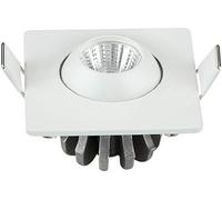 LwsCUiH Mini projecteur COB carré Ultra-mince intégré robuste de 3w, panneau rond encastré, économie d'énergie, Downlight for placard, spécialité(4000k,Round -3w)