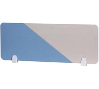LwsCUiH Panneau de confidentialité for Table, cloison de séparation autoportante for salles à Manger, Restaurant, écran de Protection Acoustique décoratif(Blu,100cm*30cm*2pcs)
