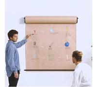 LwsCUiH Rouleaux de Papier Kraft Distributeur de Papier Mural, Coupe-Rouleau, Support de Rouleau de Papier de 37/67/ 97/127 cm de Large(Black,67cm/26.4in Wide)