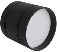 LwsCUiH Spot lumineux LED rond noir à fixation murale, luminaire décoratif d'intérieur, idéal for un salon, une salle à manger ou une haute luminosité(3000k,15W)