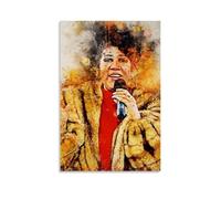 LWSCYMX Aretha Franklin - Affiche sur toile de la série des chanteurs de musique populaire - Décoration murale - Pour chambre à coucher - 30 x 45 cm - Style sans cadre