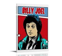 LWSCYMX Billy Joel Poster sur toile de la série des chanteurs de musique populaires - Décoration murale pour chambre à coucher - 50 x 75 cm - Style cadre