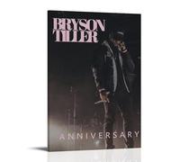 LWSCYMX Bryson TillerAlbum Cover Popular Music Singers Series Poster sur toile Décoration murale Décoration Chambre à coucher 20 x 30 cm Style cadre