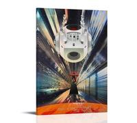 LWSCYMX Poster sur toile de films et séries télévisées classiques 2001 A Space Odyssey - Décoration murale pour chambre à coucher - 50 x 75 cm - Style cadre