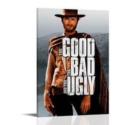LWSCYMX The Good, The Bad And The UglyAlbum Covers Popular Music Singers Series Poster sur toile Décoration murale pour chambre à coucher 60 x 90 cm Style cadre