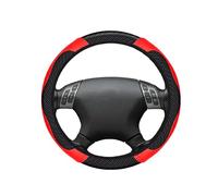 LWSEOPM Couvre Volant pour Alfa Romeo Brera,Giulia, Mito, Cache Volants de Protection Intégrale,Les Rayures et la Saleté,Couvre Volant de Voiture Universelle,B-Red