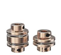 LWTZAORYI Accouplement à Bride Le D34L33/45, coupleur d'arbre de Moteur Flexible, diaphragmes en Aluminium, Joint Universel for imprimante 3D Cardan(LE1-B-D34L33-6X6)