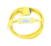 LWTZAORYI Câble de programmation USB-XW2Z-200S-CV for série CQM1/CPM2/2AH/CJ1M/CS, USB vers DB9 mâle(Smart yellow)