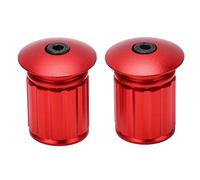 Lwuey 1 Paire Bouchons Embout De Guidon pour VéLos Caps en Aluminium Robuste De VéLo DiamèTre IntéRieur De 18-20mm Compatible avec VTT Et VéLos De Route Bouchon D'ExtréMité De Guidon
