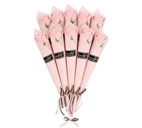 Lwuey 10 Pcs Bouquet de Savon Parfumé - Savon Rose Fleurs Roses Eternelle Artificielles Pétale Rose pour Fête des Mères Anniversaire Saint Valentin Mariage