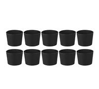 Lwuey 10Pcs Manchons Gobelet - Réutilisable Manchon pour Tasse Café Manchon de Protection Antidérapants en Silicone pour Boissons Chaudes Froide Gobelets de 200 à 700 ML