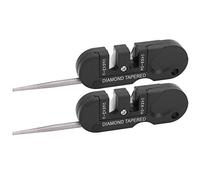 Lwuey Aiguiseur Professionnel Couteaux,4 en 1 Aiguiseurs de Poche Aiguisoir à Couteaux Angle Réglable avec Poignée Base Antidérapante Carbure Tungstène pour Aiguiser De Cuisine Ciseaux 2 Pcs