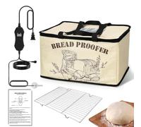 Lwuey Armoire de Fermentation Pliable - Boîte de Fermentation pour Levain avec Chauffage et Minuterie Réglables Contrôle Précis de Température 50-113°F pour Pain au Levain,Pizza,Yaourt,Natto