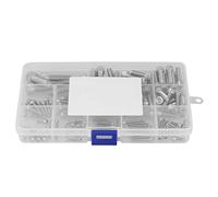 Lwuey Jeu d Vis et D'écrous, Tête Lentille Six Pans Creux Boulons Filetés Machine Rondelles Fraisée Cylindrique Hexagonale Acier Inoxydable Métriques Finition Brillante M2.5 M3 M4 M5 M6 M8 135 Pièces