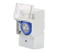 Lwuey Minuterie Mécanique SUL181H, Horloge Programmable 24H Din Rail
