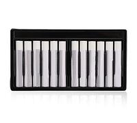 Lwuey Pastels à L'Huile Blancs,Ensemble Art Craies Bâtons Outil Peinture Stylo Papeterie Artiste Doux Texture Lissage Fournitures Scolaires Crayons Débutants étudiants Enseignants Monochrome 12Pcs