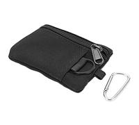 Lwuey Pochette Tactique Molle EDC - 10.5 x 8 x 1.5cm Mini Sac Pouch Coin Purse Monnaie Extérieur Portefeuille Mousqueton Organiseur Pêche Petit Camping Portable Fermeture Glissière Cartes