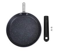 Lwuey Poêle à œufs en Aluminium 186 mm - Petite Induction Poêle à œufs Antiadhésive avec poignée pour Bacon,Tranches de Jambon,Steaks - Idéal pour Cuisinières à Gaz,Maison et au Camping