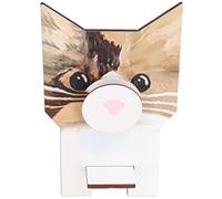 Lwuey Porte Lunettes en Bois,Porte Lunette Rigolo,Support de Lunettes de Soleil,Enfant Adultes Support Lunette Bureau pour Maison Bureau Décoration Cadeau (Chat)