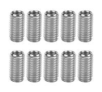 Lwuey Réducteur Écrou, Filetage Douille Vis Outil Conversion Bois Filetés M6 Mâle Femelle Métal Insert Metal Gaine Acier Type Réparation Visser Boulon Métrique Connecteur Fixation Meuble 10Pièces