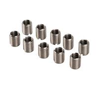 Lwuey Réducteur Écrou, Insert Fileté M10 M12 Filetage Inserts Outil Extension Adaptateur Manchon Réparation Acier Inoxydable Douille Plomberie Air Comprimé Hydraulique Automobile 10Pièces