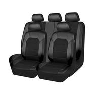 LWWNNFC Housses de Siège Voiture pour Citroen C4 SpaceTourer 2018-2021 2022 2023 2024, Cuir Housse Siege Voiture Imperméable Nonslip Protecteur Siège Interieur Accessories,Black