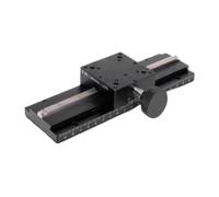 LWX60-L200 Glissière linéaire de voyage de 160 mm à axe X longue glissière de déplacement manuel de précision de type rack et pignon