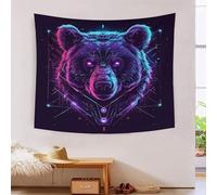 LWXEEOAVE Ours 3D Effet Tapisserie Art Mural Tapisserie Murales Tapisserie Murale Tissu Pour Chambre Salon Serviette De Plage Tapisserie 150cmx200cm