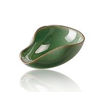 LWXLJMJZC-Qin Porcelaine Cha He thé Navire-Café Grain Plateau de Pesée-Ge Yao Prune Thé Vert Accessoire Avec Fissure-Cuillère à Thé Chinoise