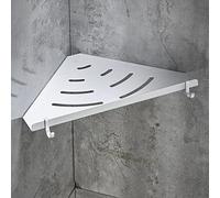LWXWD Étagère de Salle de Bain Étagère d'angle pour séparateur de Salle de Bain Étagères de Bain suspendues Noires Organisateur d'étagère de Salle de Bain Porte-shampoing sans Clou Étagère de Rang