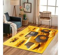 Lwznbio Grand Tapis Lavable en Machine 200x300 cm Camion Impression 3D Carpet Antidérapant Chambre Adulte Voiture de Dessin Animé Tapis Doux pour Salon, Bureau, Balcon Terrasse, Salle à Manger