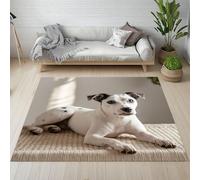 Lwznbio Tapis de Salon Antidérapant 120x160 cm Chien Impression 3D Carpet Doux Chambre Enfant Amoureux des Animaux Tapis Lavable Poil Ras pour Salle de Jeux, Cuisine, Salle à Manger, Chambre