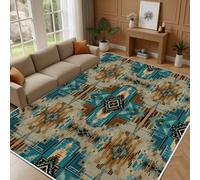 Lwznbio Tapis de Salon Doux 90x150 cm Carpet Lavable en Machine Tapis Antidérapant pour Cuisine, Chambre, Couloir, Descente de Lit