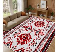 Lwznbio Tapis de Salon Doux 90x150 cm Carpet Lavable en Machine Tapis Antidérapant pour Cuisine, Chambre, Couloir, Descente de Lit