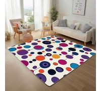 Lwznbio Tapis Doux Antidérapant 180x270 cm Pot Couleur Carpet Chambre Adulte Motif Géométrique Tapis Poil Ras Lavable en Machine pour Salon, Bureau, Cuisine, Salle de Jeux