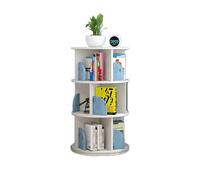 LWZQRVCT Tour De Bibliothèque Rotative, Étagère De Rangement sur Pied À 360°, Grande Bibliothèque d'angle Haute avec Déflecteur Complet for Petit Espace(Color1,40x40x98cm)