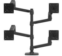 Lx Dual Stacking Arm Extension And Collar Kit Matte Black