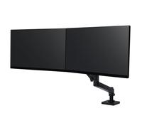 Ergotron - Bras moniteur LX Pro Premium Dual - 2 x 27" (4,1 kg) VESA - Noir mat