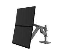 Ergotron - LX Pro Premium Bras Vertical empilable Double écran, Support de Bureau VESA - pour 2 écrans jusqu'à 27 Pouces, de 4 à 10 kg chacun - Gris foncé