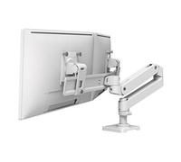 Ergotron LX Pro - Kit de montage (bras direct double) - pour 2 écrans LCD - aluminium - blanc - Taille d'écran : jusqu'à 27 pouces - montrable sur bureau Blanc G