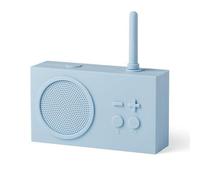 Lexon TYKHO 3 Enceinte Bluetooth Portable et Poste Radio FM, Etanche avec Batterie Rechargeable - Bleu Clair
