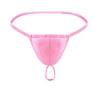 Lxadritea String pour homme avec tissu de natation et anneau de maintien doux et confortable Taille unique, rose clair, taille unique