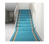 LXBAMKEA Auto-adhésif Marches D'escaliers Tapis, Anti-dérapant Tapis D'escalier, Escalier Décoration Protection Tapis, Kid Aîné Animal Compagnie Amical Anti-Collision Tapis (Color : Blue, Size : 4M