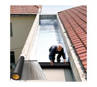 LXBAMKEA Autocollant Abris De Jardin Feutre Bitumé, Ruban Adhésif De Réparation De Toiture, Ruban Bitumineux Isolant pour Joints De Murs/sols/tuyaux/fenêtres Rouleau De sous-Couche(10x100cm)
